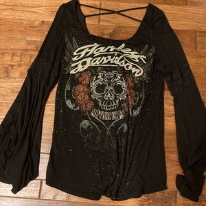 Harley Davidson ladies top Large